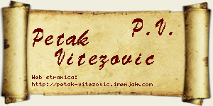 Petak Vitezović vizit kartica